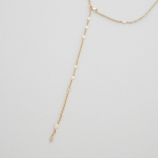 Morse Code Lariat Necklace