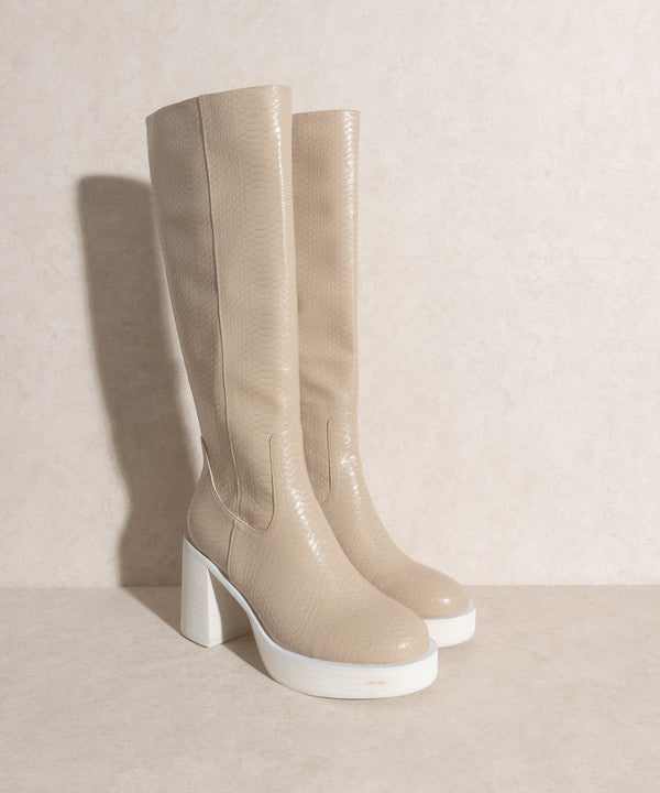 Oasis Society Juniper Platform Knee High Boots