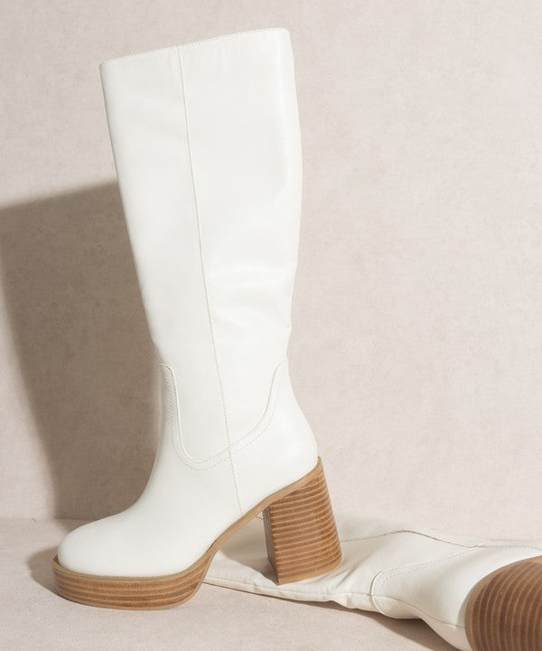 Oasis Society Juniper Platform Knee High Boots