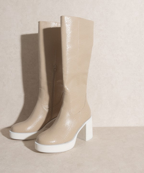Oasis Society Juniper Platform Knee High Boots