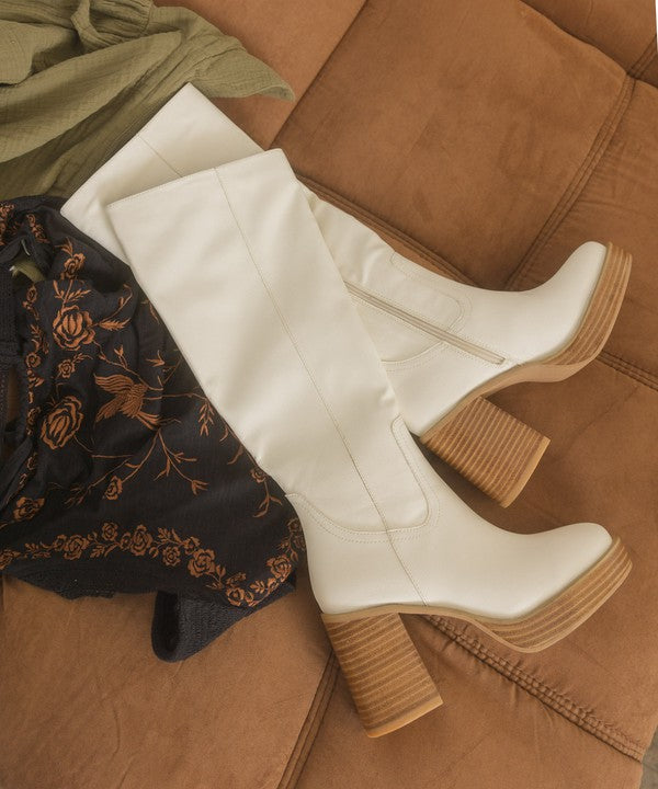 Oasis Society Juniper Platform Knee High Boots