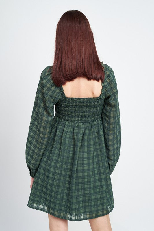Long Sleeve Smocked Babu Doll Dress