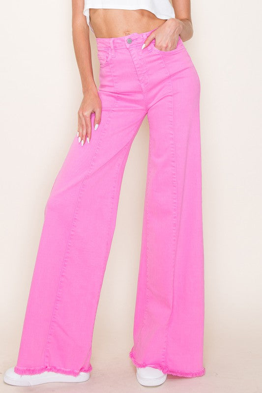 Wide leg, denim pants, jeans, western