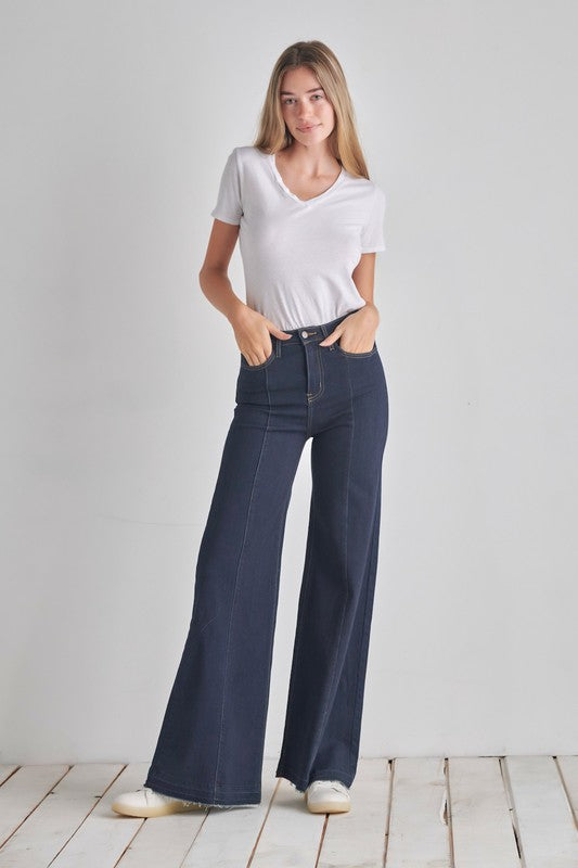 Wide leg, denim pants, jeans, western