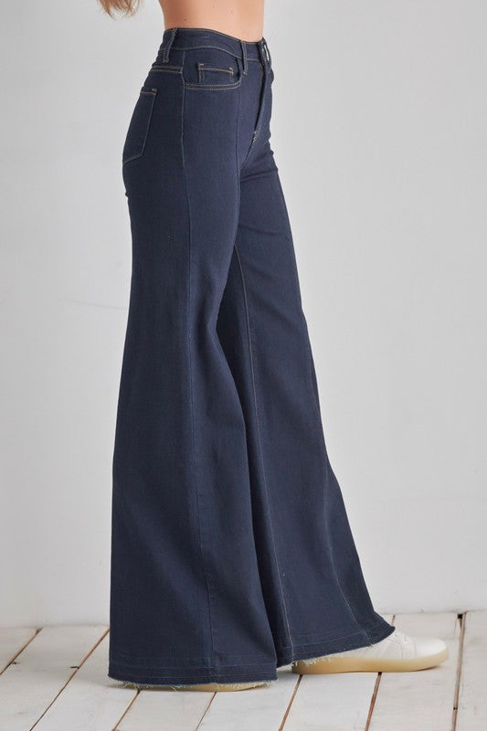 Wide leg, denim pants, jeans, western