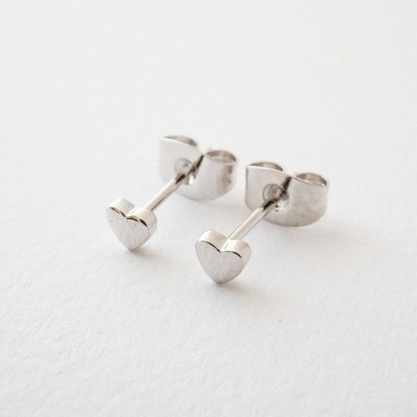 Mini Heart Stud Earrings