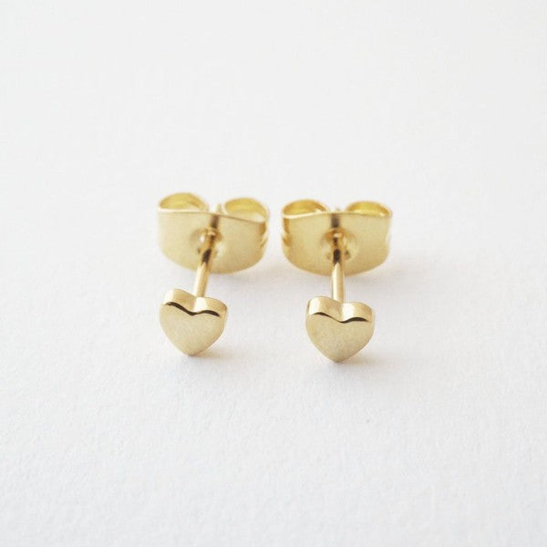 Mini Heart Stud Earrings