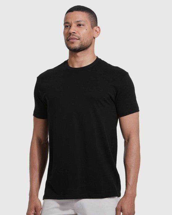 Short Sleeve T-Shirt Crew Neck Black