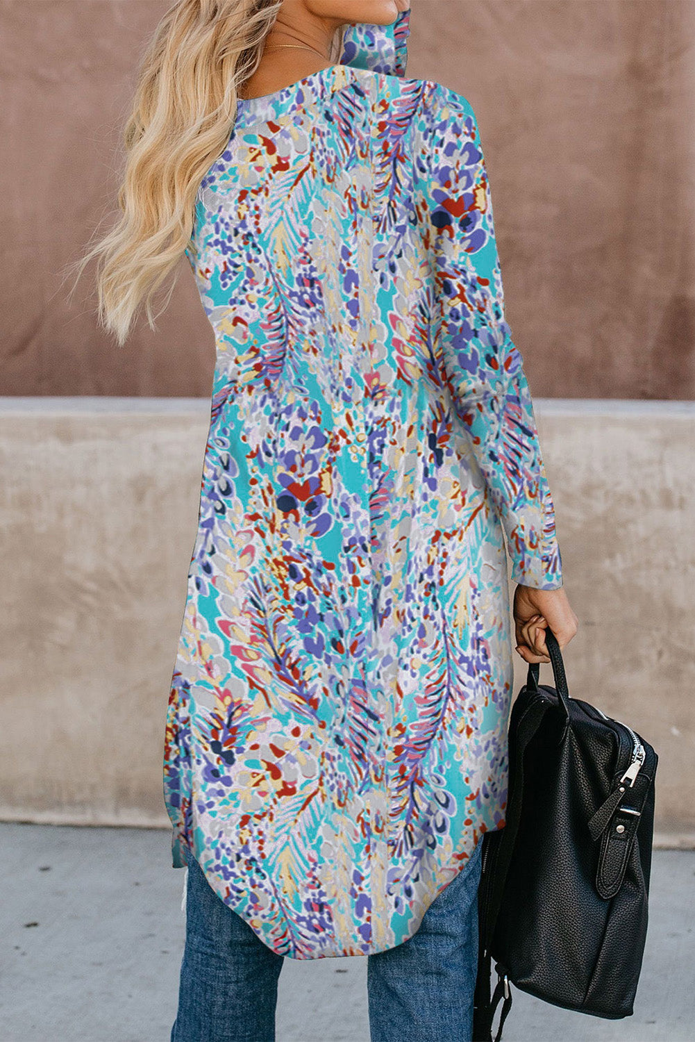Open Front Longline Cardigan