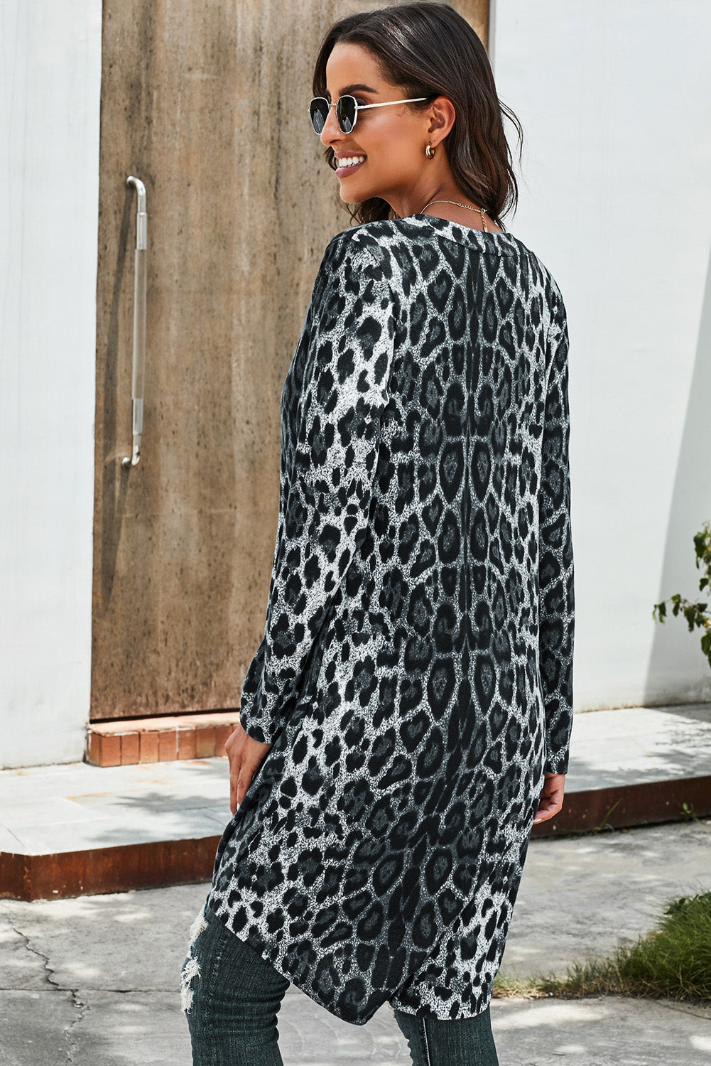 Open Front Longline Cardigan