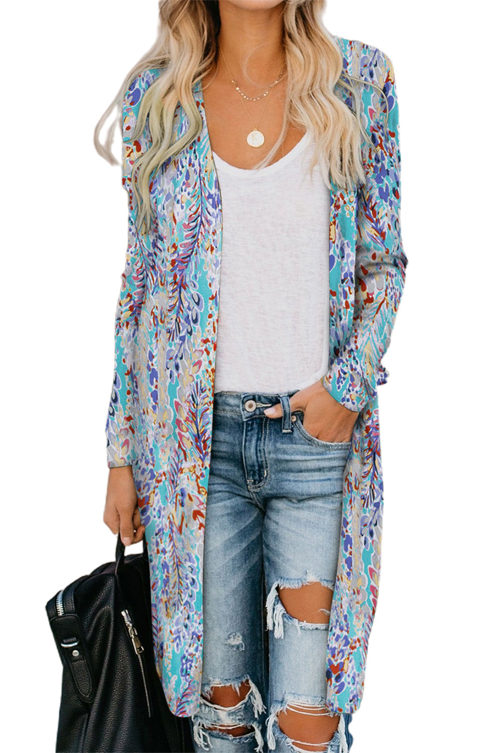 Open Front Longline Cardigan