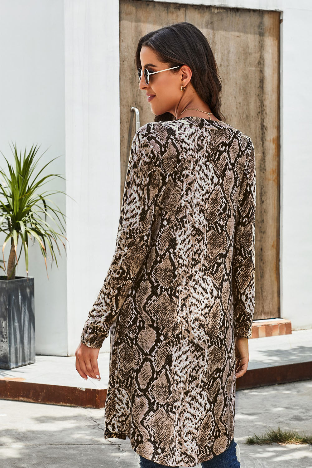 Open Front Longline Cardigan