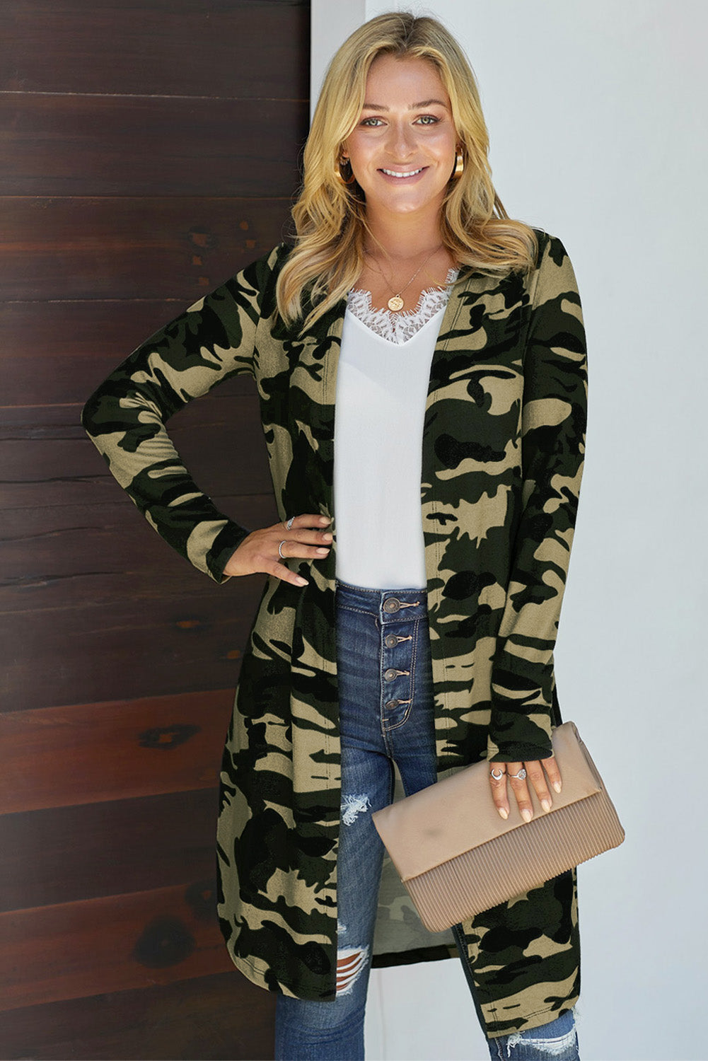 Open Front Longline Cardigan
