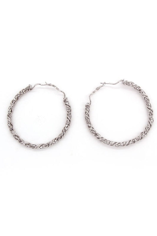 TWISTED TEXTURED HOOPS