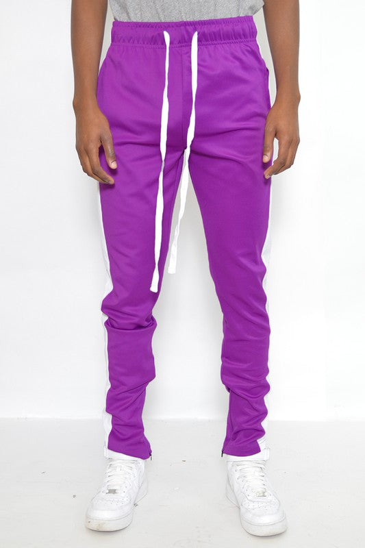 Slim Fit Single Stripe Track Pants