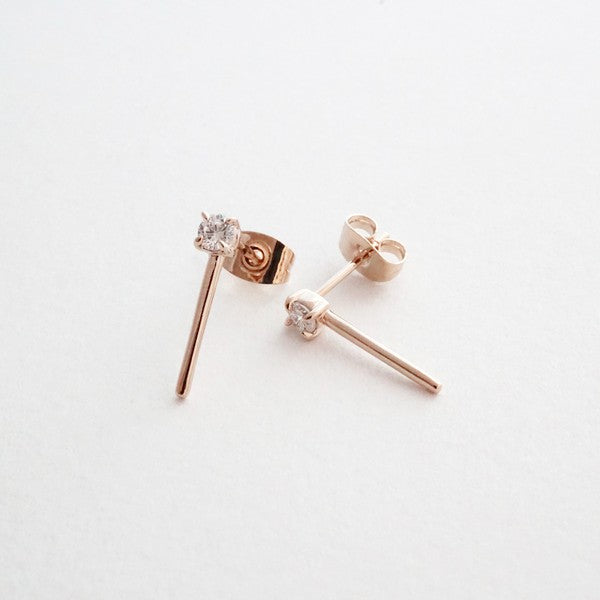 Aspen Crystal Bar Studs