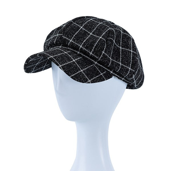 Checker Newsboy Hat