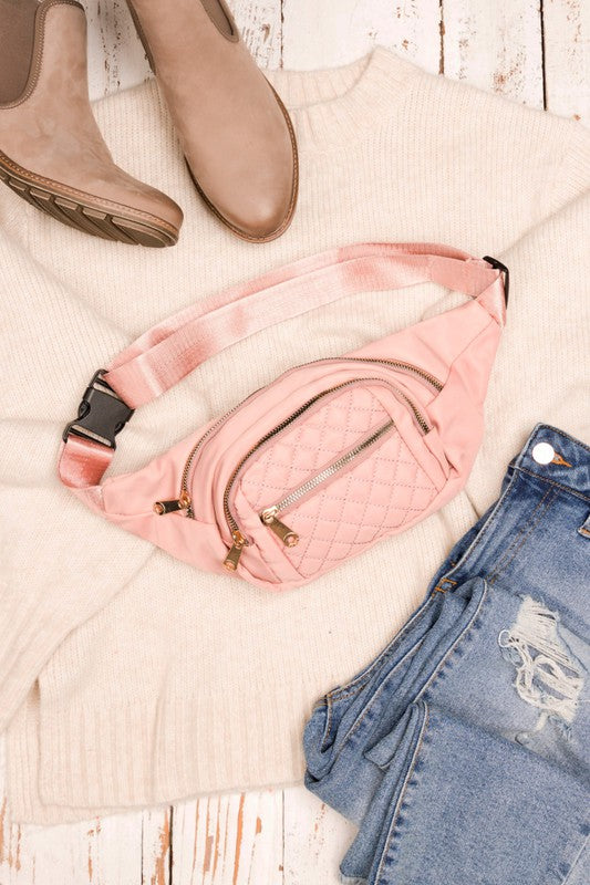 Quilted Belt Sling Bag