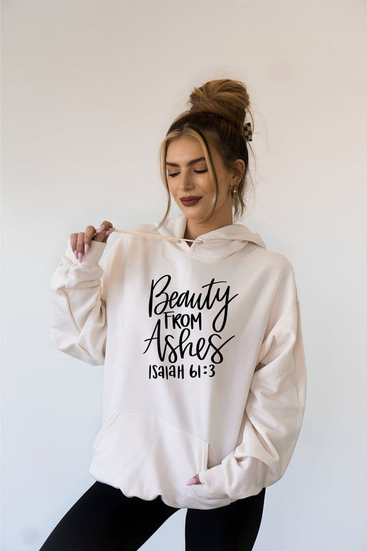 Beauty for Ashes Isaiah 61 3  Graphic Hoodie