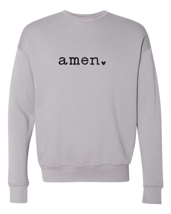 Amen heart Bella Canvas Premium Sweatshirt