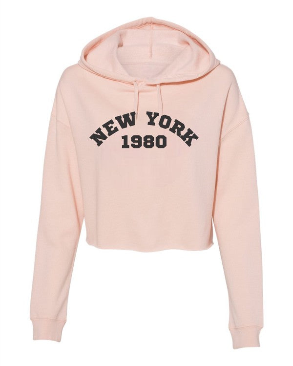 New York 1980 Cropped Hoodie