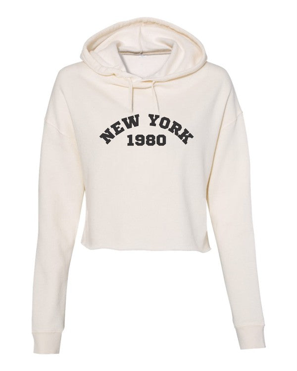 New York 1980 Cropped Hoodie