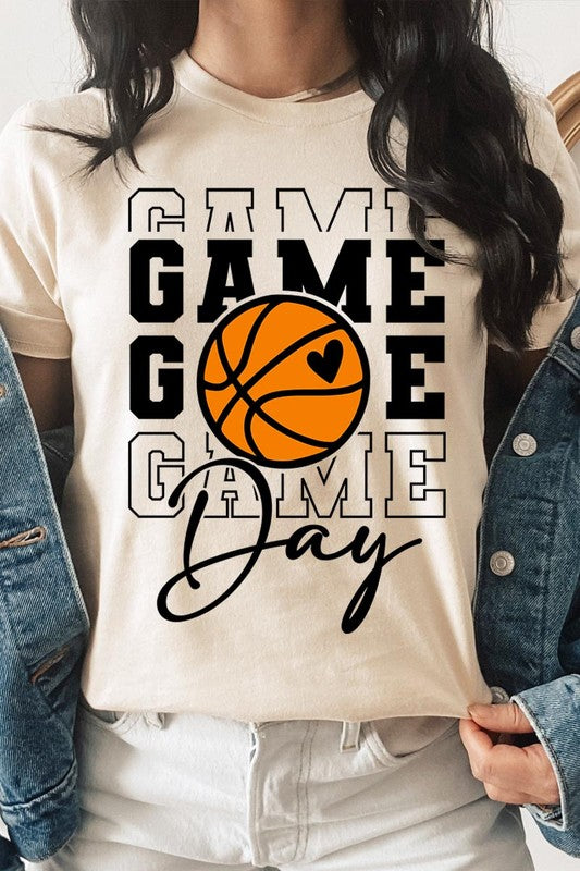 Game Day Basketball Graphic T Shirts