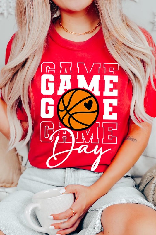 Game Day Basketball Graphic T Shirts