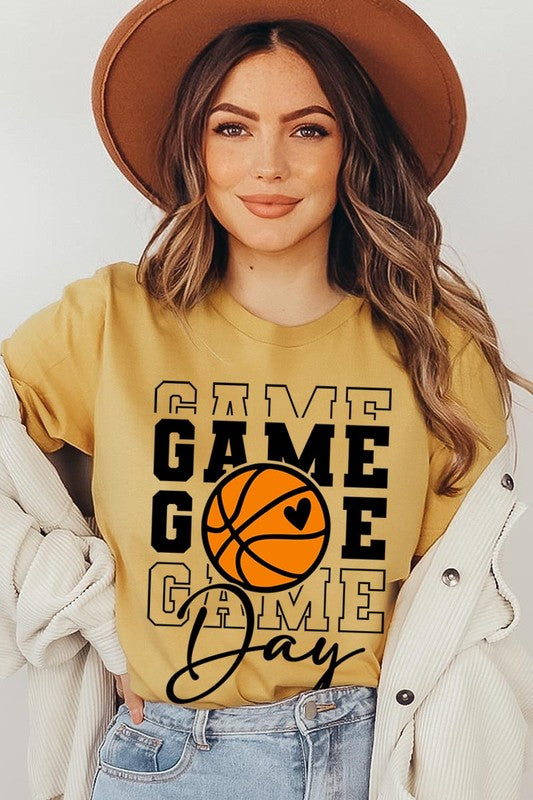 Game Day Basketball Graphic T Shirts