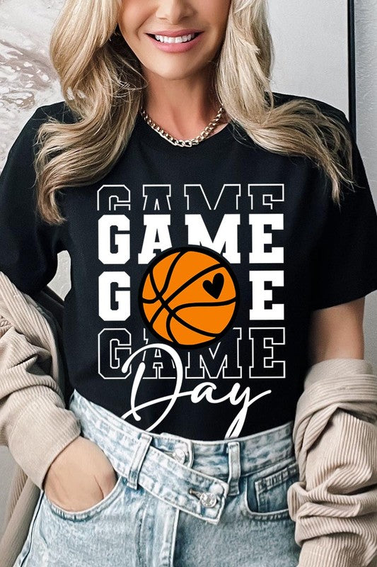 Game Day Basketball Graphic T Shirts