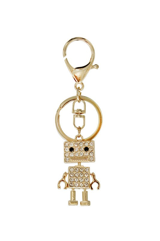 RHINESTONE ROBOT KEY HOLDER