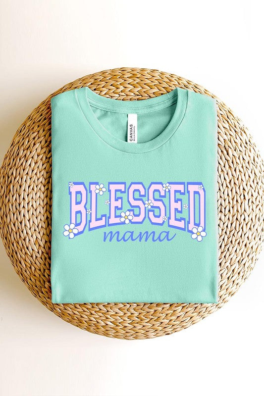 Blessed Mama Mothers Day Graphic T Shirts