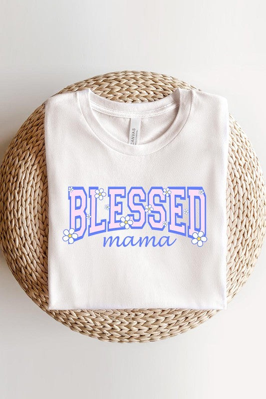 Blessed Mama Mothers Day Graphic T Shirts