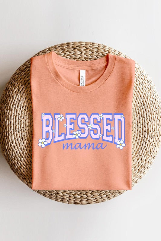 Blessed Mama Mothers Day Graphic T Shirts