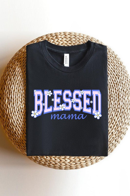 Blessed Mama Mothers Day Graphic T Shirts