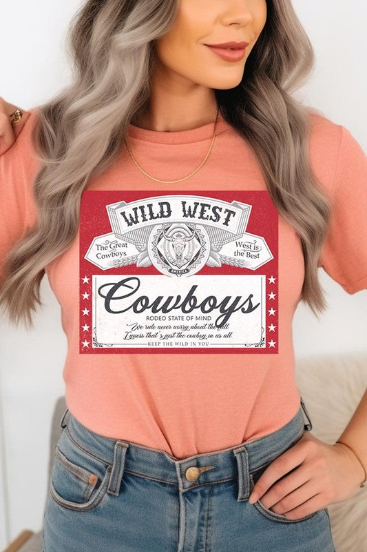 Wild West Cowboys Graphic T Shirts