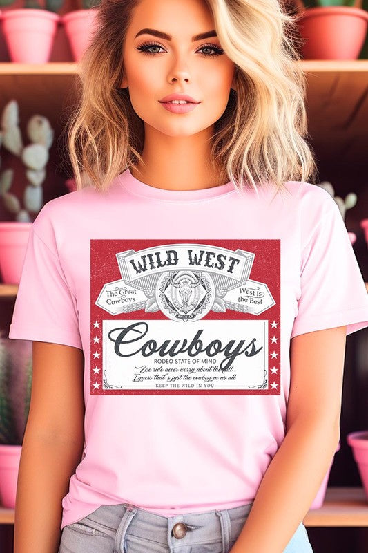 Wild West Cowboys Graphic T Shirts