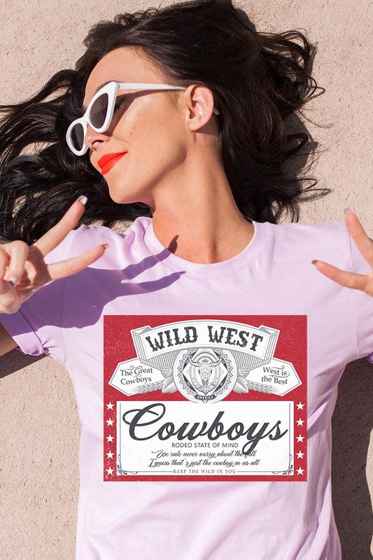 Wild West Cowboys Graphic T Shirts