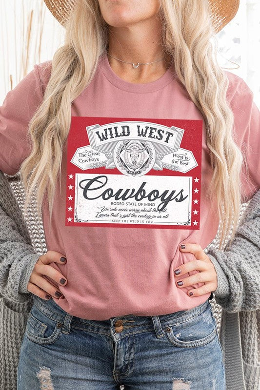 Wild West Cowboys Graphic T Shirts