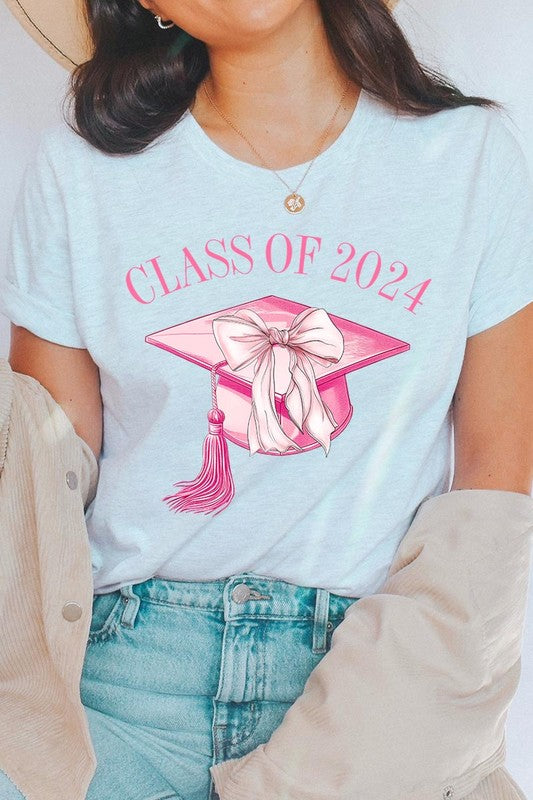 Coquette Class of 2024 Graphic T Shirts