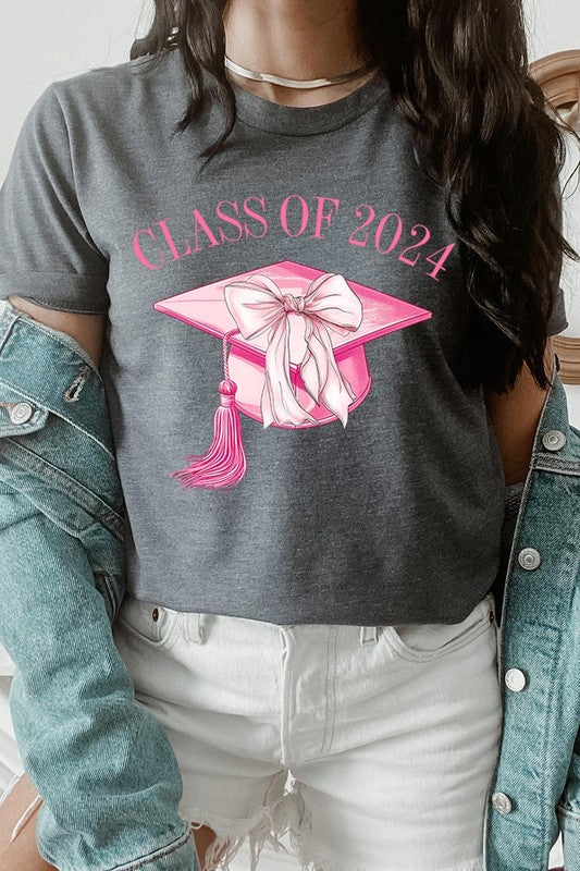 Coquette Class of 2024 Graphic T Shirts