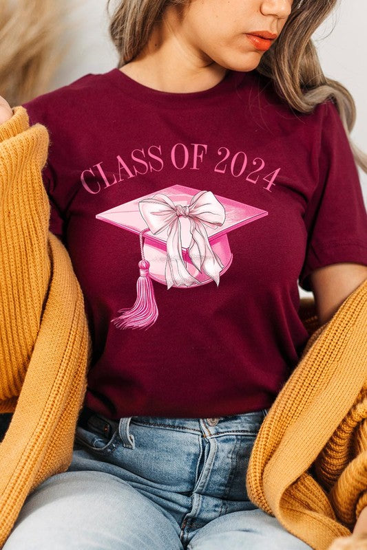 Coquette Class of 2024 Graphic T Shirts