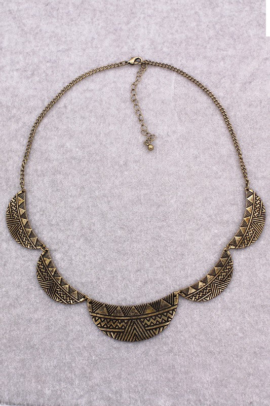 BOHEMIAN AZTEC PATTERN NECKLACE