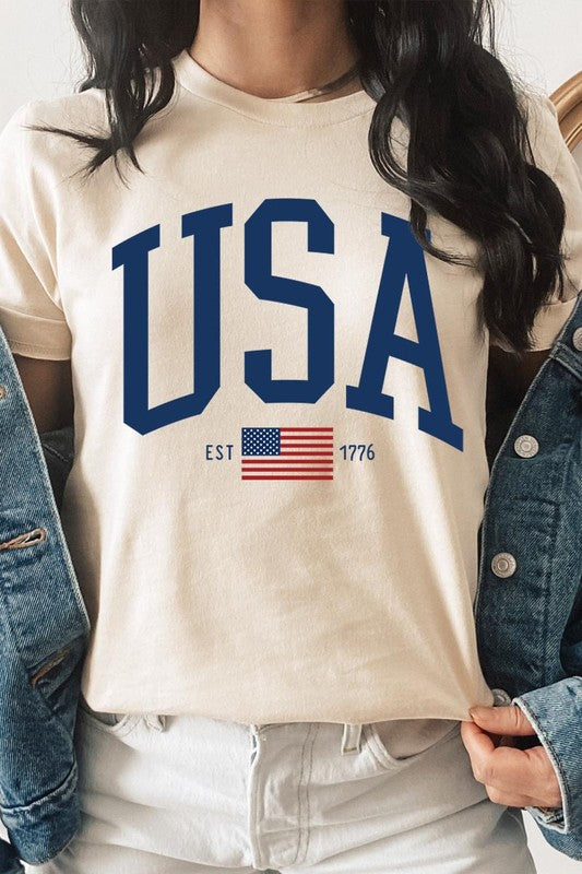 USA Est 1776 Graphic T Shirts