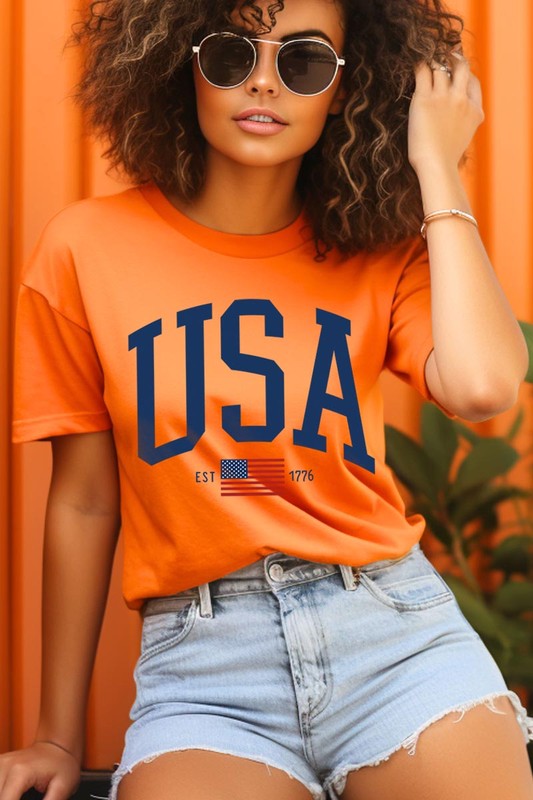 USA Est 1776 Graphic T Shirts