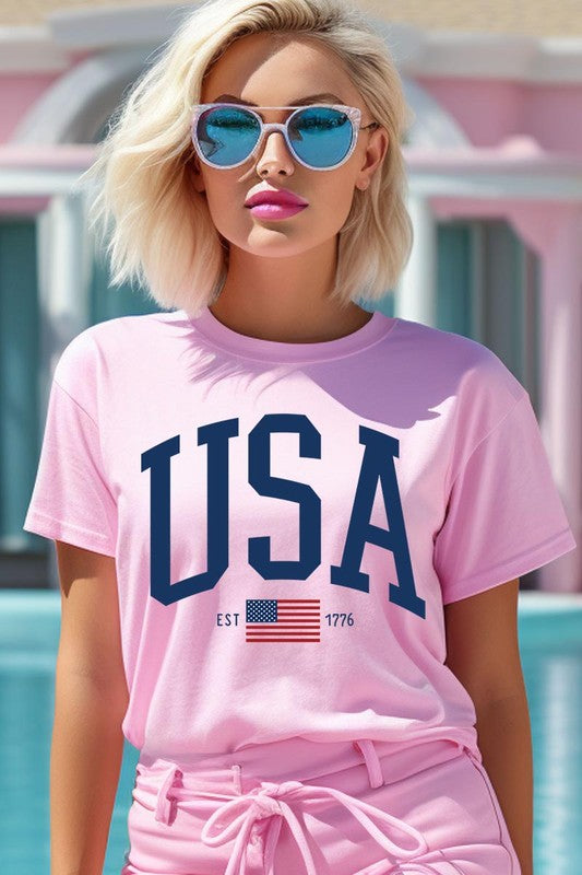 USA Est 1776 Graphic T Shirts