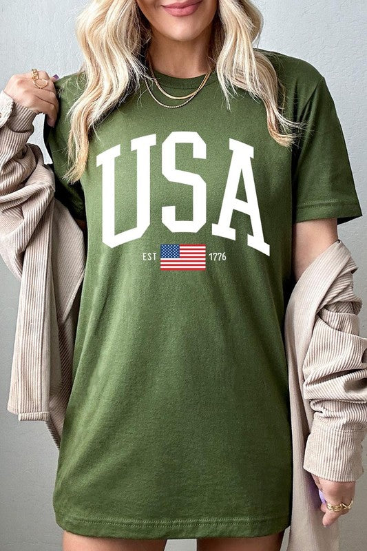 USA Est 1776 Graphic T Shirts