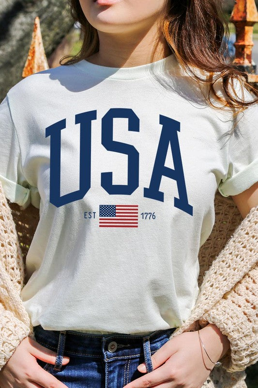 USA Est 1776 Graphic T Shirts