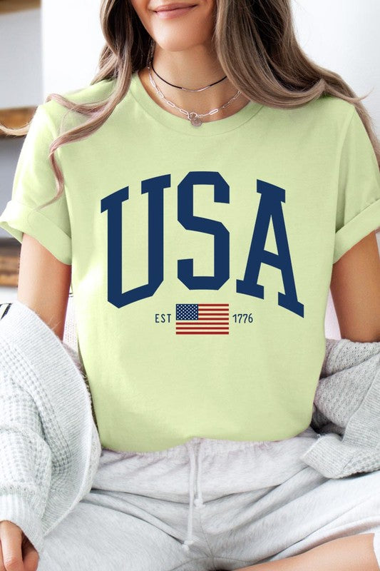 USA Est 1776 Graphic T Shirts