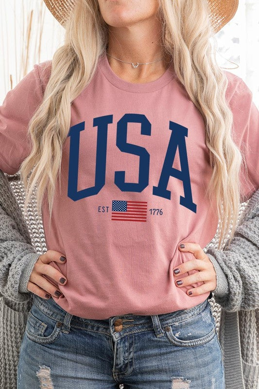 USA Est 1776 Graphic T Shirts